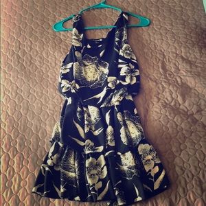 Black and cream bubble dress